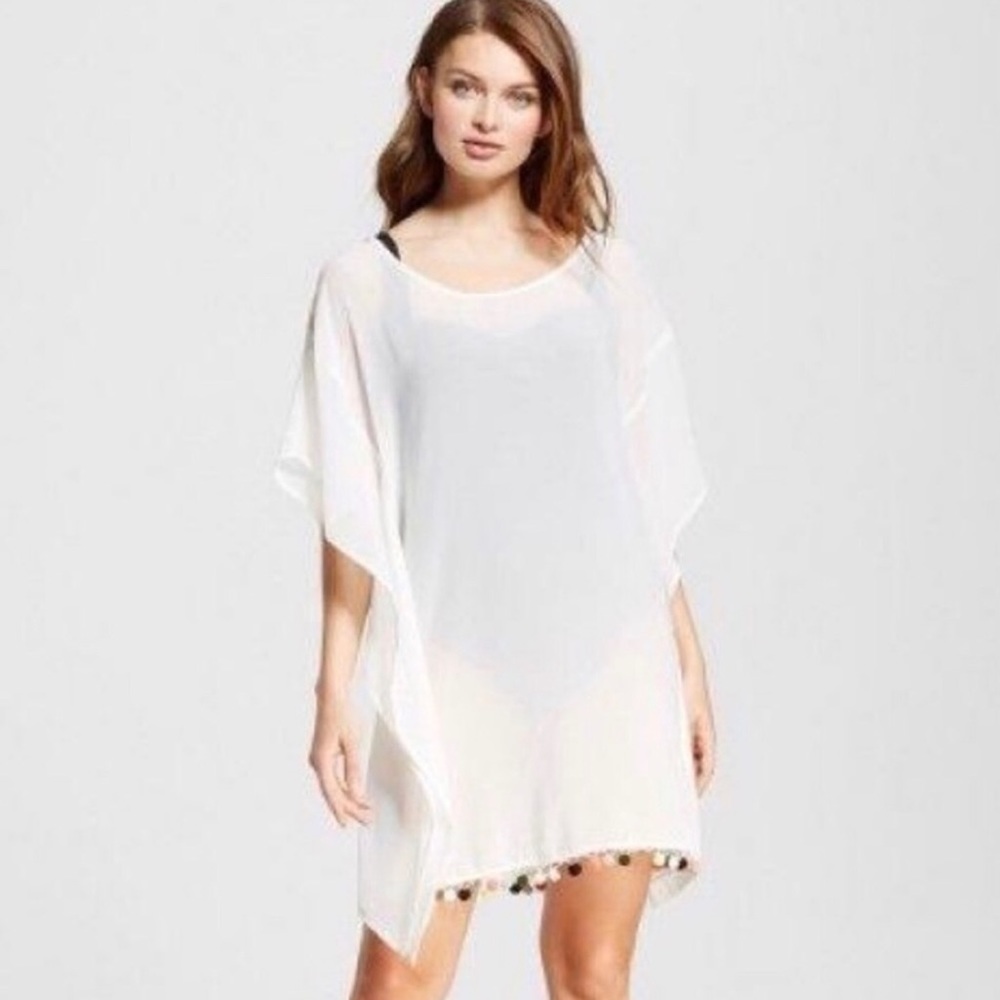 NWT Xhilaration Pom Pom Cover Up
